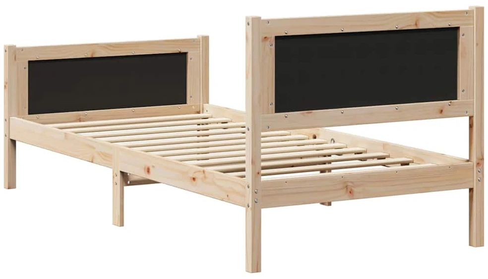 Lova Lovos rėmas Taupe 90 x 190 cm Kietos pušies mediena