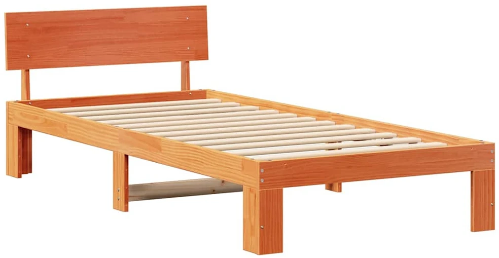 Lovos rėmas Vaško ruda 100 x 200 cm Kietos pušies mediena