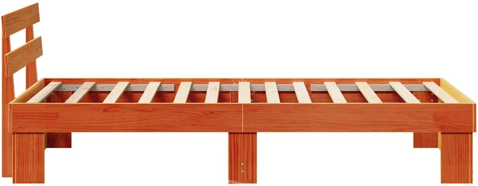 Lovos rėmas Vaško ruda 100 x 200 cm Kietos pušies mediena