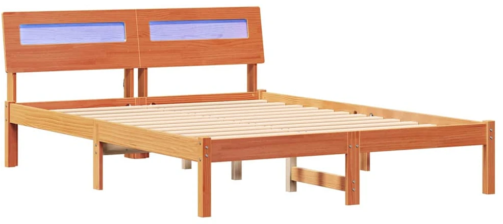 Lovos rėmas Vaško ruda 140 x 190 cm Kietos pušies mediena