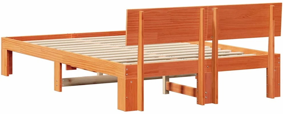 Lovos rėmas Vaško ruda 140 x 190 cm Kietos pušies mediena