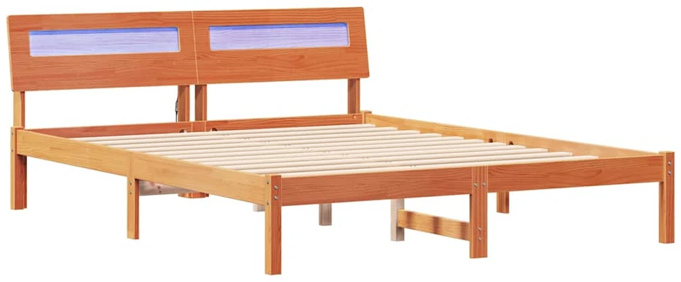 Lovos rėmas Vaško ruda 150 x 200 cm Kietos pušies mediena