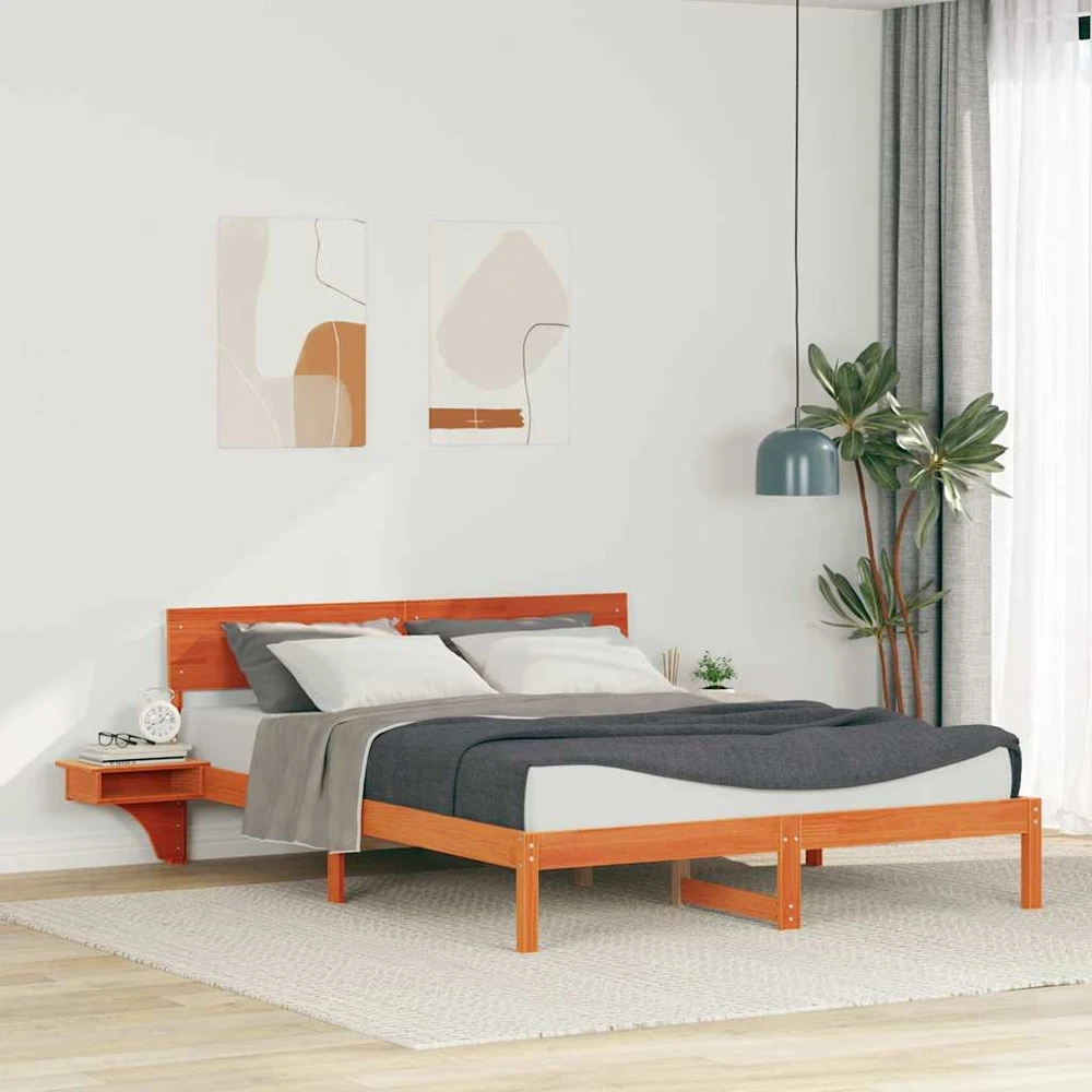 Lovos rėmas Vaško ruda 160 x 200 cm Kietos pušies mediena