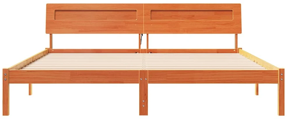 Lovos rėmas Vaško ruda 180 x 200 cm Kietos pušies mediena