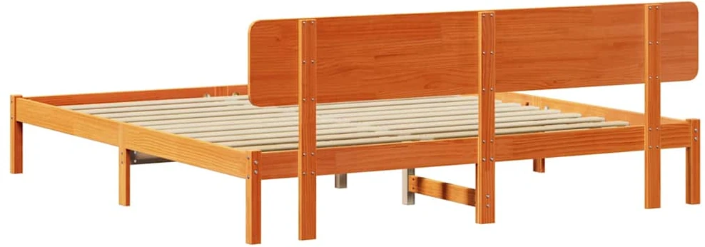 Lovos rėmas Vaško ruda 180 x 200 cm Kietos pušies mediena