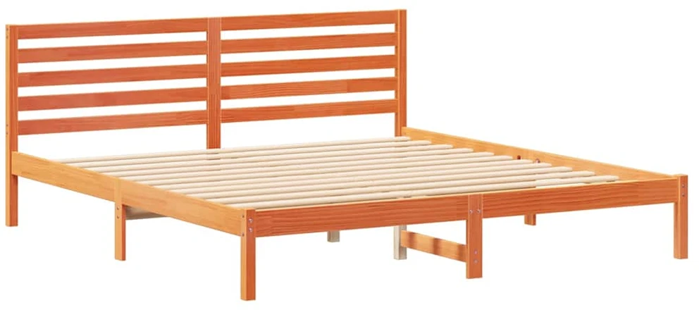 Lovos rėmas Vaško ruda 200 x 200 cm Kietos pušies mediena