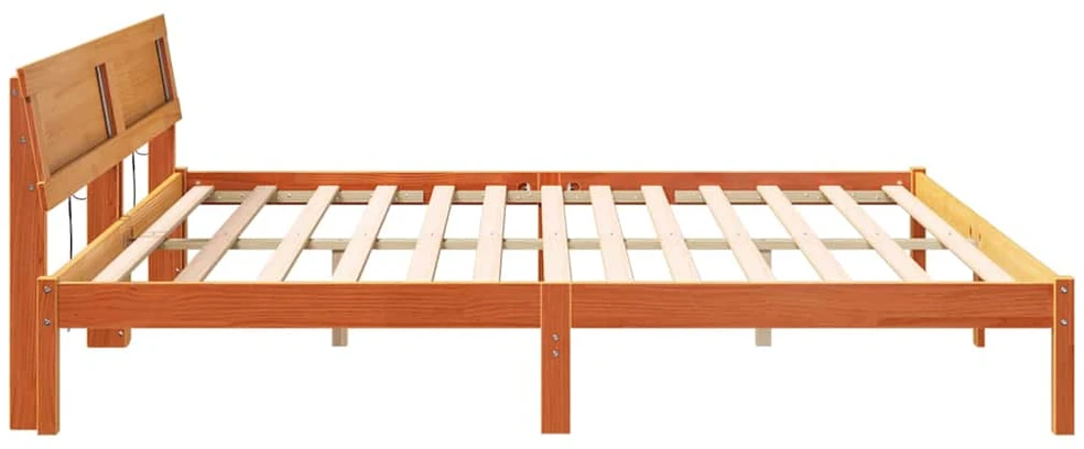 Lovos rėmas Vaško ruda 200 x 200 cm Kietos pušies mediena