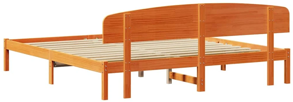 Lovos rėmas Vaško ruda 200 x 200 cm Kietos pušies mediena