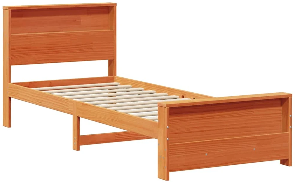 Lova Lovos rėmas Vaško ruda 75 x 190 cm Tvirtas pušies medis