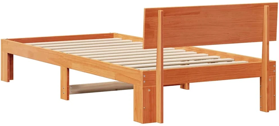 Lova Lovos rėmas Vaško ruda 75 x 190 cm Kietos pušies mediena