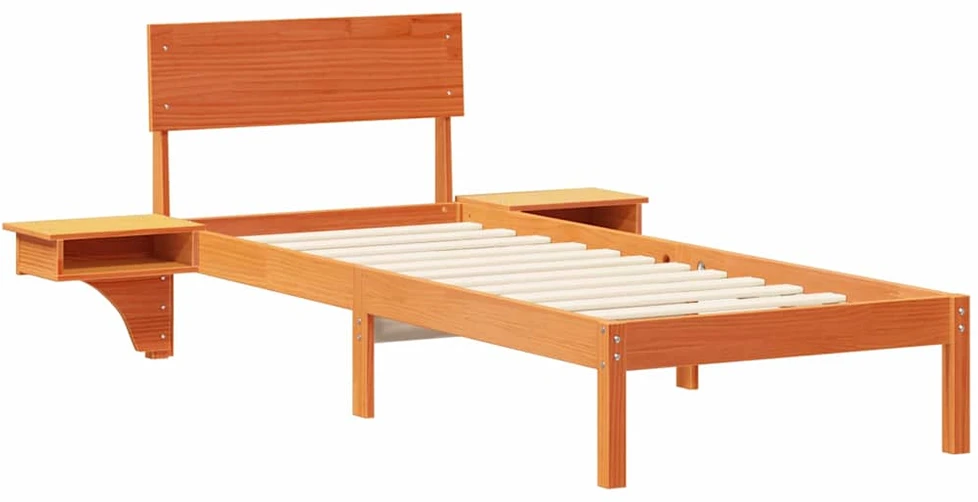 Lova Lovos rėmas Vaško ruda 75 x 190 cm Kietos pušies mediena