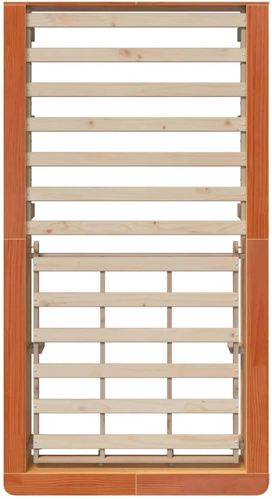 Lova Lovos rėmas Vaško ruda 75 x 190 cm Kietos pušies mediena