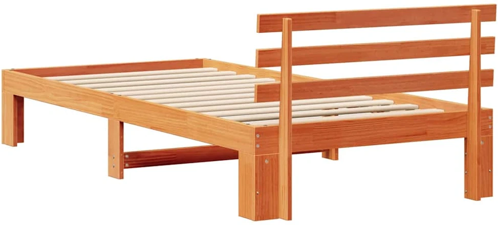Lova Lovos rėmas Vaško ruda 75 x 190 cm Kietos pušies mediena
