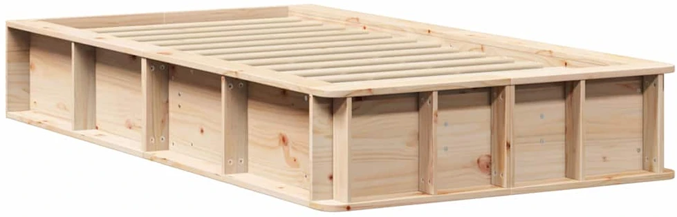 Lova Lovos rėmas Vaško ruda 75 x 190 cm Kietos pušies mediena