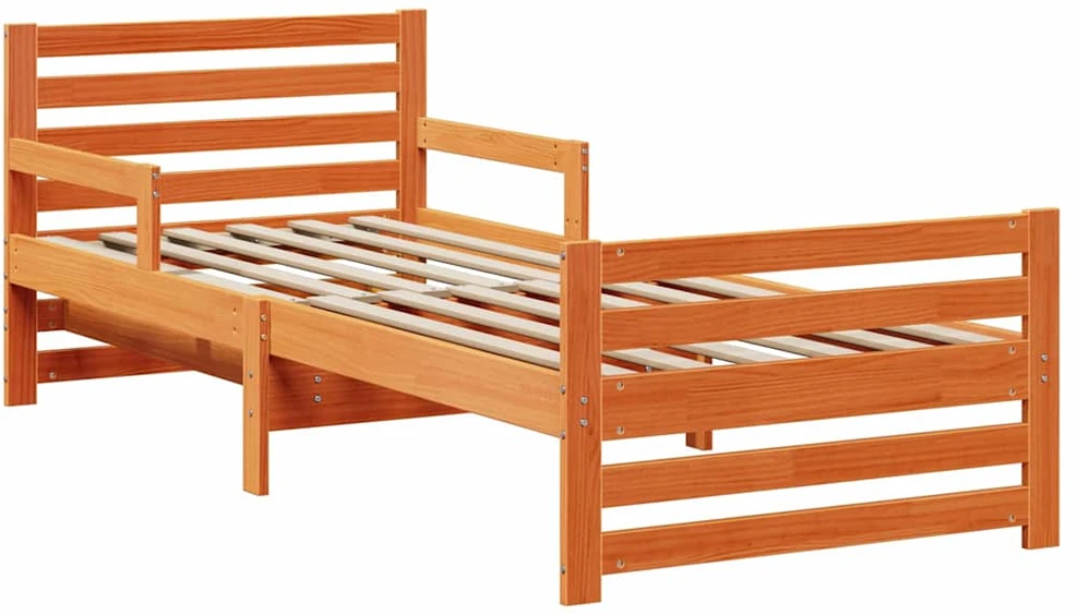 Lova Lovos rėmas Vaško ruda 80 x 200 cm Apdirbta mediena