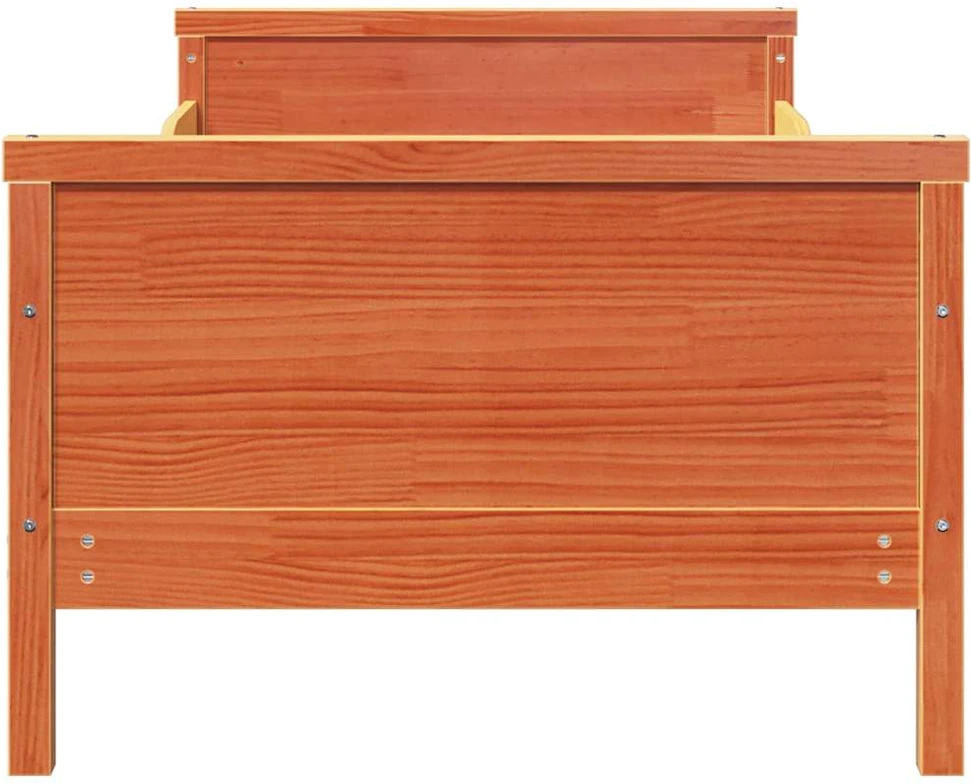 Lova Lovos rėmas Vaško ruda 80 x 200 cm Apdirbta mediena