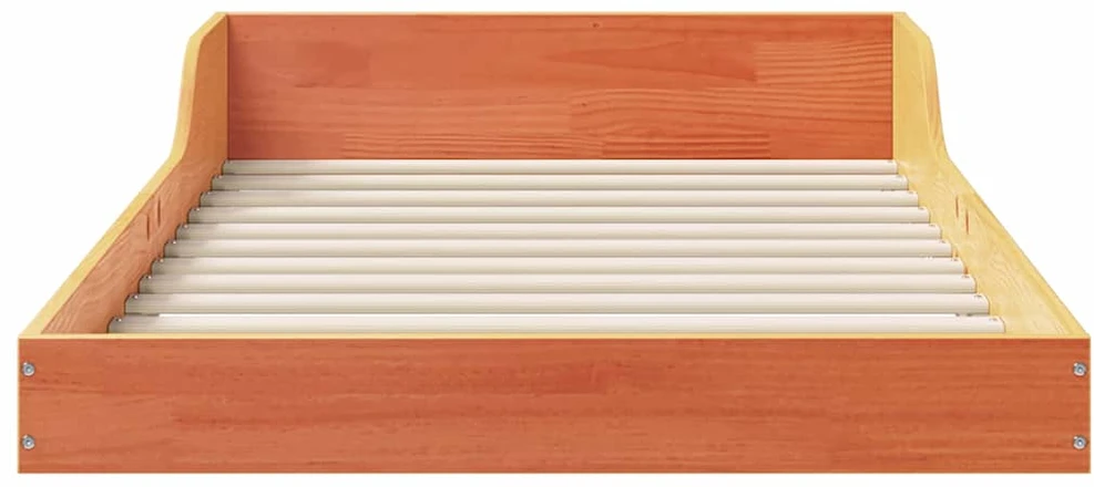 Lova Lovos rėmas Vaško ruda 80 x 200 cm Kietos pušies mediena