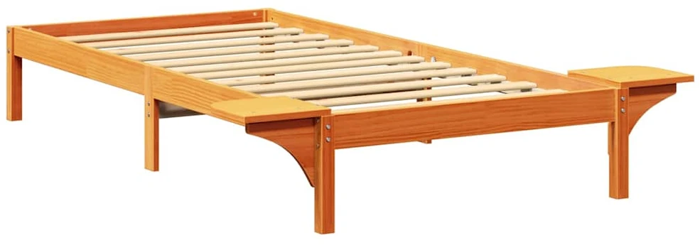 Lova Lovos rėmas Vaško ruda 80 x 200 cm Kietos pušies mediena
