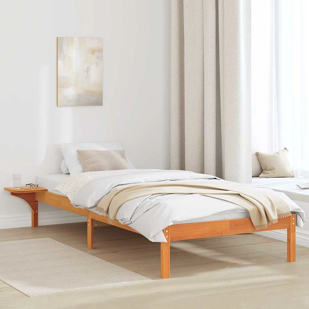 Lova Lovos rėmas Vaško ruda 80 x 200 cm Kietos pušies mediena
