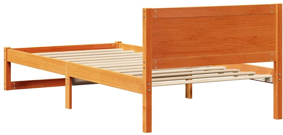 Lova Lovos rėmas Vaško ruda 90 x 190 cm Kietos pušies mediena