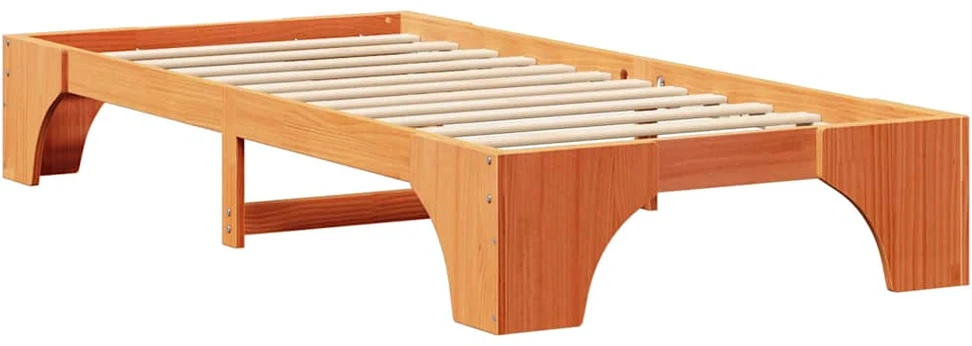 Lovos rėmas Vaško ruda 90 x 190 cm Kietos pušies mediena