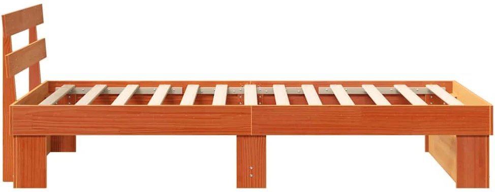 Lova Lovos rėmas Vaško ruda 90 x 190 cm Kietos pušies mediena