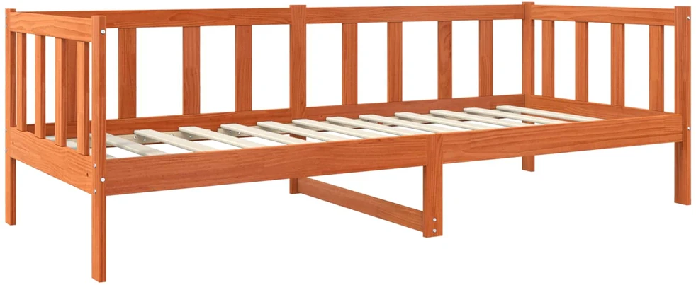 Lova Lovos rėmas Vaško ruda 90 x 190 cm Kietos pušies mediena