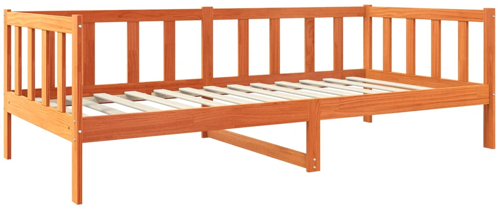 Lova Lovos rėmas Vaško ruda 90 x 190 cm Kietos pušies mediena
