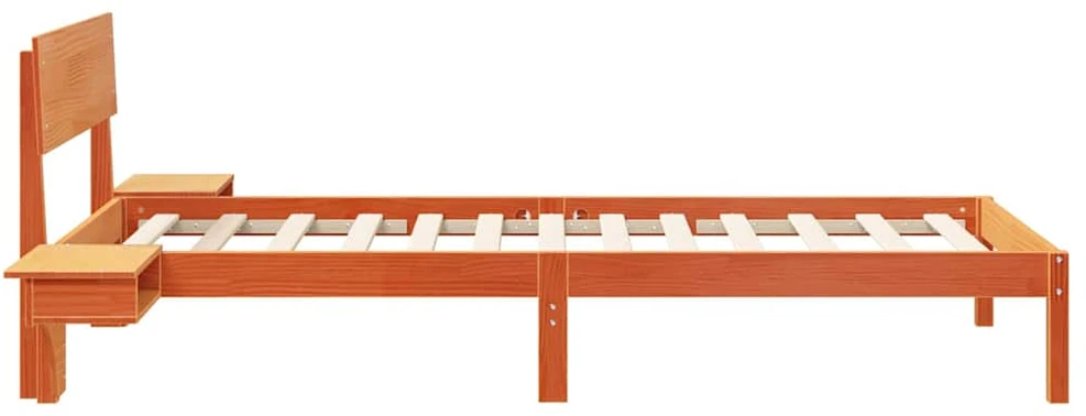 Lova Lovos rėmas Vaško ruda 90 x 200 cm Kietos pušies mediena