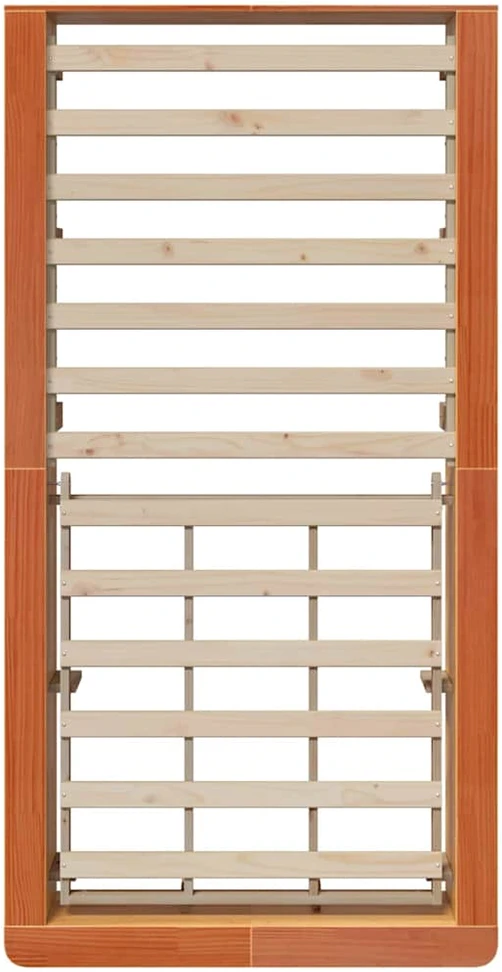 Lova Lovos rėmas Vaško ruda 90 x 200 cm Kietos pušies mediena