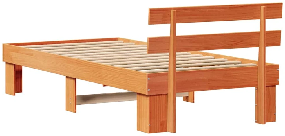 Lovos rėmas Vaško ruda 90 x 200 cm Kietos pušies mediena