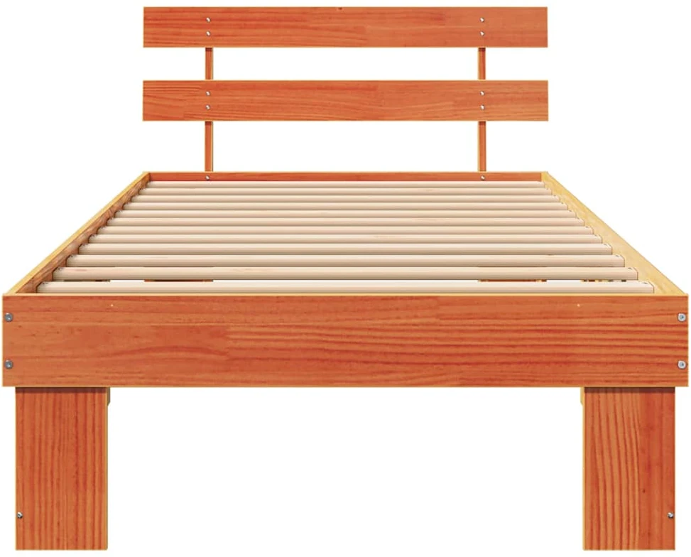 Lovos rėmas Vaško ruda 90 x 200 cm Kietos pušies mediena