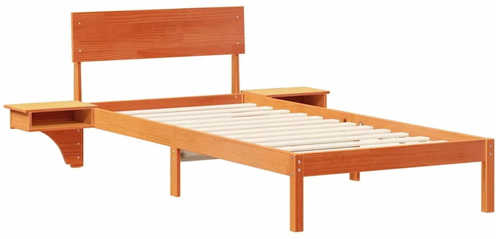 Lova Lovos rėmas Vaško ruda 90 x 200 cm Kietos pušies mediena