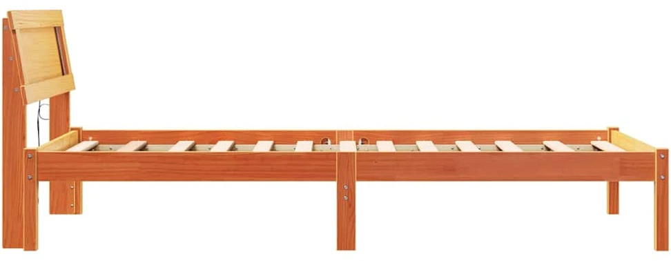 Lova Lovos rėmas Vaško ruda 90 x 200 cm Kietos pušies mediena
