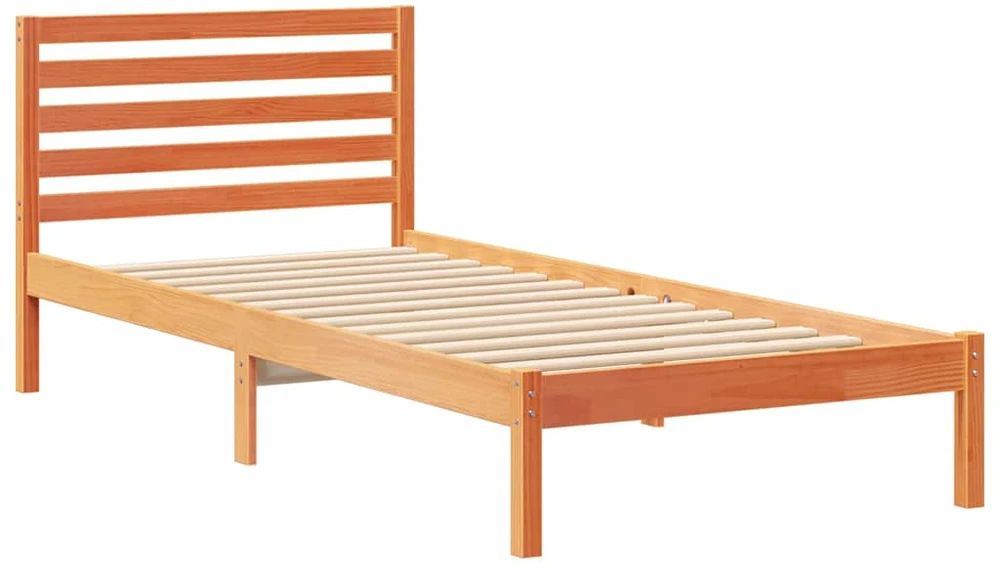 Lova Lovos rėmas Vaško ruda 90 x 220 cm Kietos pušies mediena