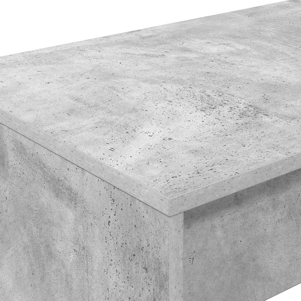 Lova Lovos stalas Betono pilka Apdirbta mediena 100 x 45 x 75 cm