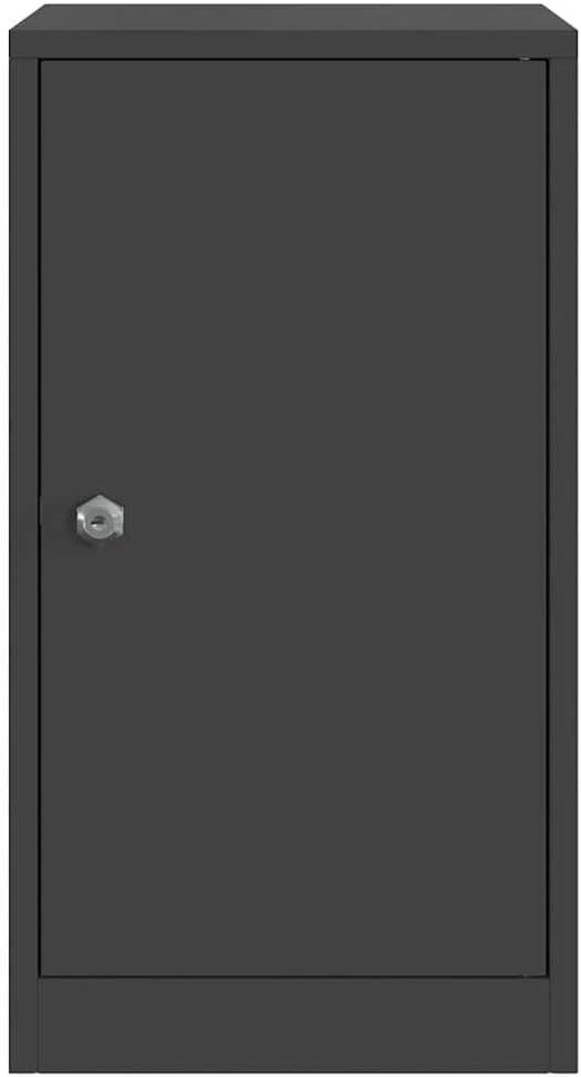 mailbox su saugykla su durimis Juoda 30 x 20 x 55 cm Plienas