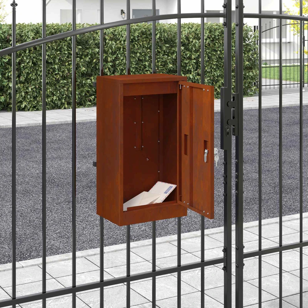 mailbox su saugykla su durimis Rūdijanti 30 x 20 x 55 cm