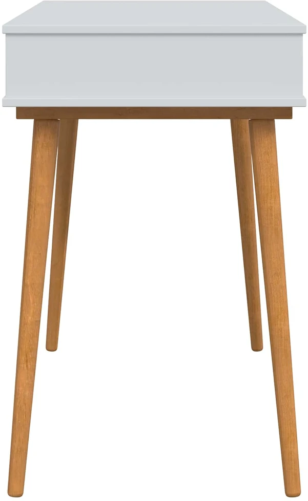 vidaxl Makiažo stalas FAUSKE Balta 100 x 50 x 78 cm