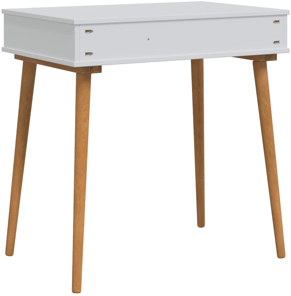 vidaxl Makiažo stalas FAUSKE Balta 100 x 50 x 78 cm