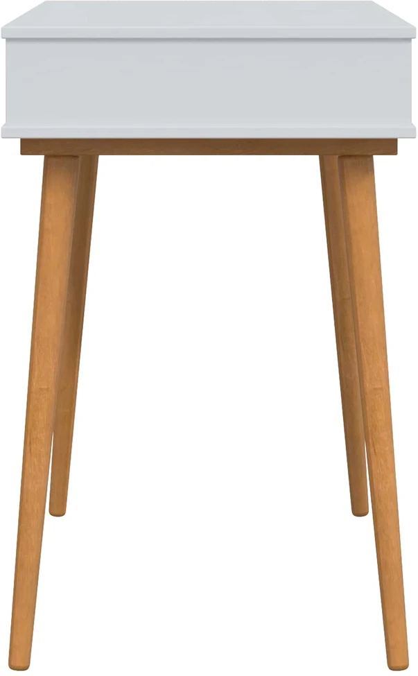vidaxl Makiažo stalas FAUSKE Balta 76 x 50 x 78 cm