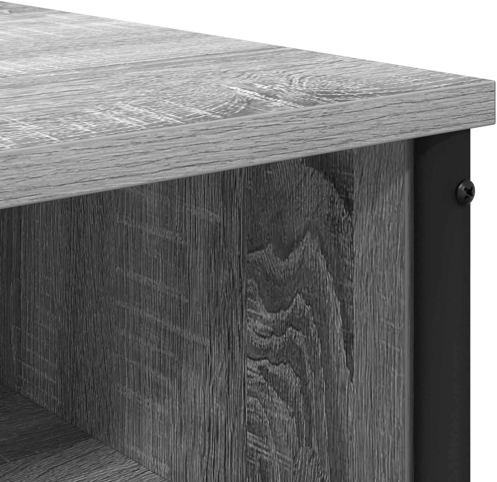 Makiažo stalas Pilka Sonoma 81 x 40 x 131 cm Apdirbta mediena