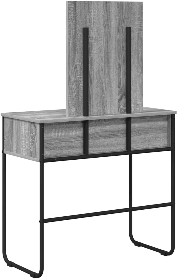 Makiažo stalas Pilka Sonoma 81 x 40 x 131 cm Apdirbta mediena