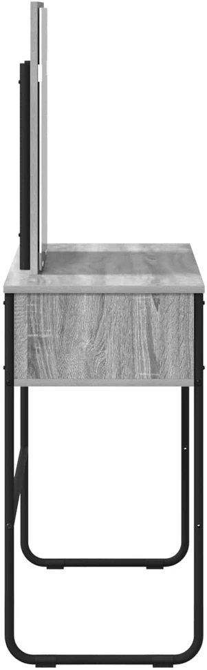 Makiažo stalas Pilka Sonoma 81 x 40 x 131 cm Apdirbta mediena