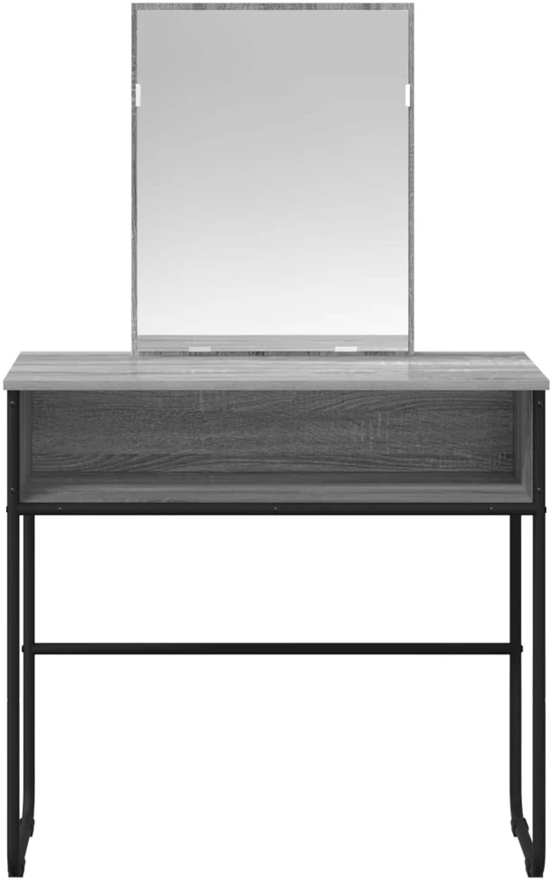 Makiažo stalas Pilka Sonoma 81 x 40 x 131 cm Apdirbta mediena