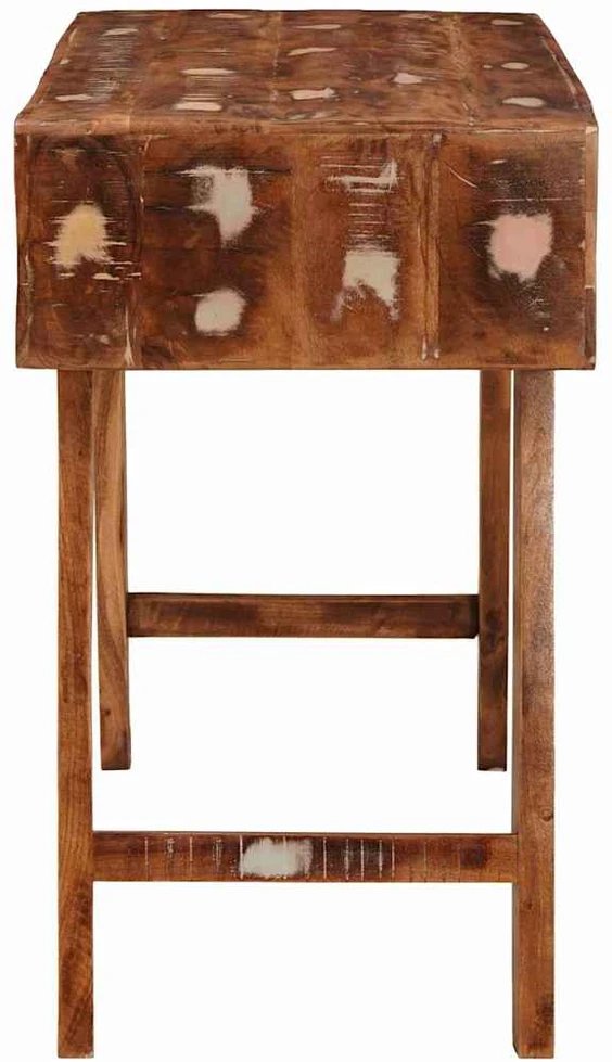 Makiažo stalas Ruda 90 x 76 x 45 cm Kietas atkurtas medis