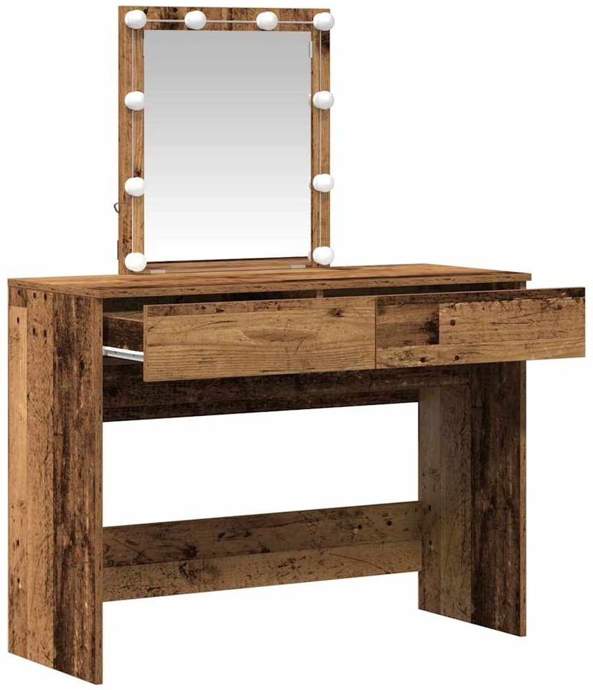 Makiažo stalas Senas medis 100 x 40 x 130 cm Apdirbta mediena