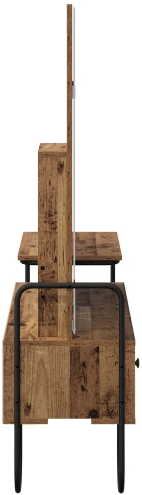 Makiažo stalas Sendintos medienos 100 x 36,5 x 136 cm