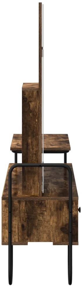 Makiažo stalas su stalčių Dūminio ąžuolo 100 x 36,5 x 136 cm