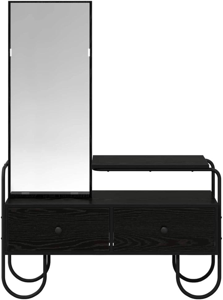 Makiažo stalas su stalčių Juodojo ąžuolo 100 x 36,5 x 136 cm